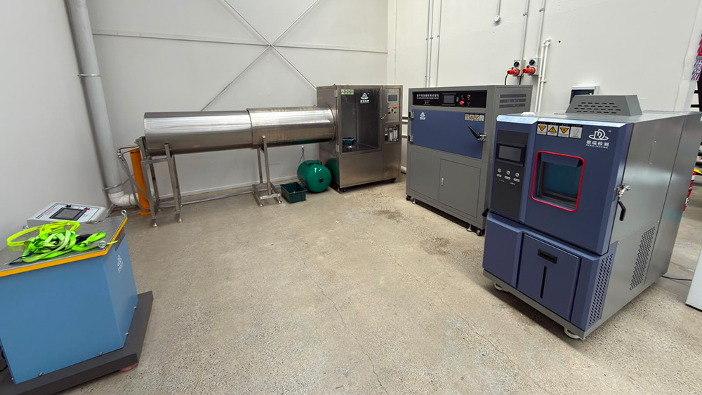 Test Equipment Arrives at New Zealand Client Lab and Enters Service: Electromagnetic Vibration Table, Climate Chamber, IPX56 Rain Test Chamber & UV Weathering Chamber